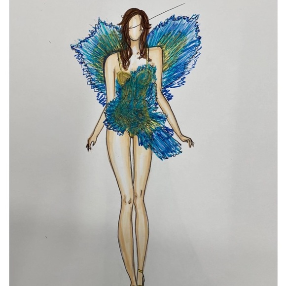 Butterfly/mocking jay costume - Picture 4 of 4